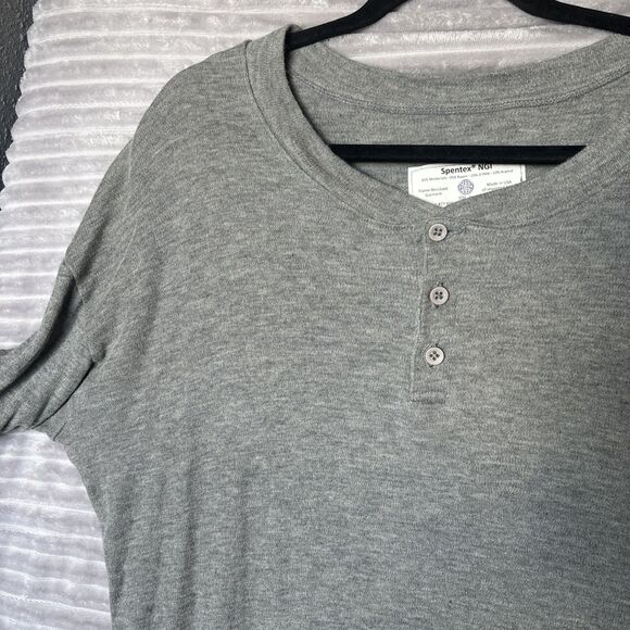Spentex Shirt FR Flame Resistant ARC Rated HRC2 Henley long sleeve Mens XL Gray - Picture 7 of 12